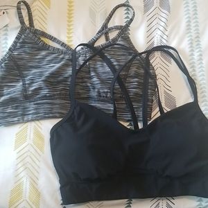 Strappy sports bras